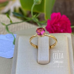 ANEL SOLITARIO ROSA