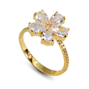 ANEL FLOR CRISTAL