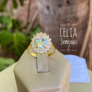 ANEL FINO OVAL CRISTAL