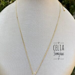 GARGANTILHA GOTA DE ZIRCONIA