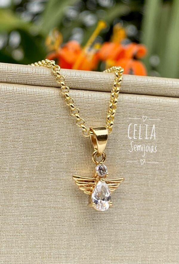 PINGENTE ANJINHO COM ZIRCONIA