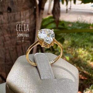 ANEL FINO GOTA ZIRCONIA BRANCA