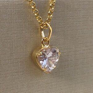 PINGENTE CORACAO ZIRCONIA