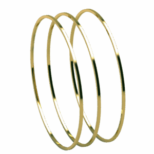 KIT TRIO PULSEIRAS ARO 7,0 CM