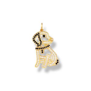 MEDALHA CACHORRO ZIRC 3,5CM